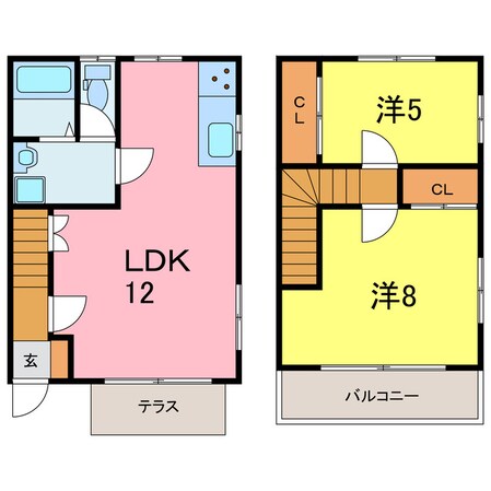 桜井駅 徒歩4分 1-2階の物件間取画像